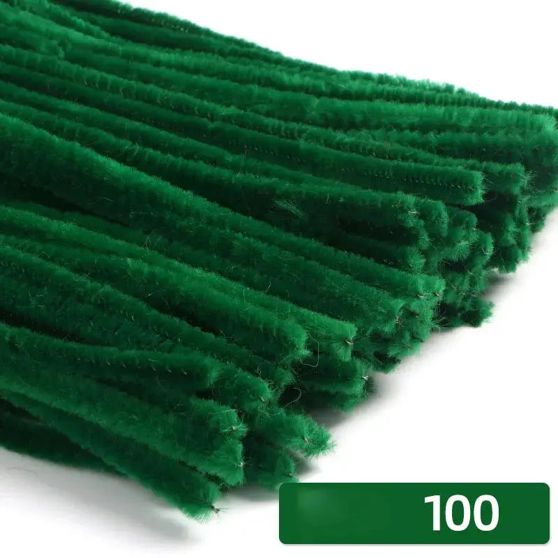 100 Count 30cm Chenille Stems Pipe Cleaners For Kids Crafts Educational Toys Colorful Bulk DIY Craft Supplies