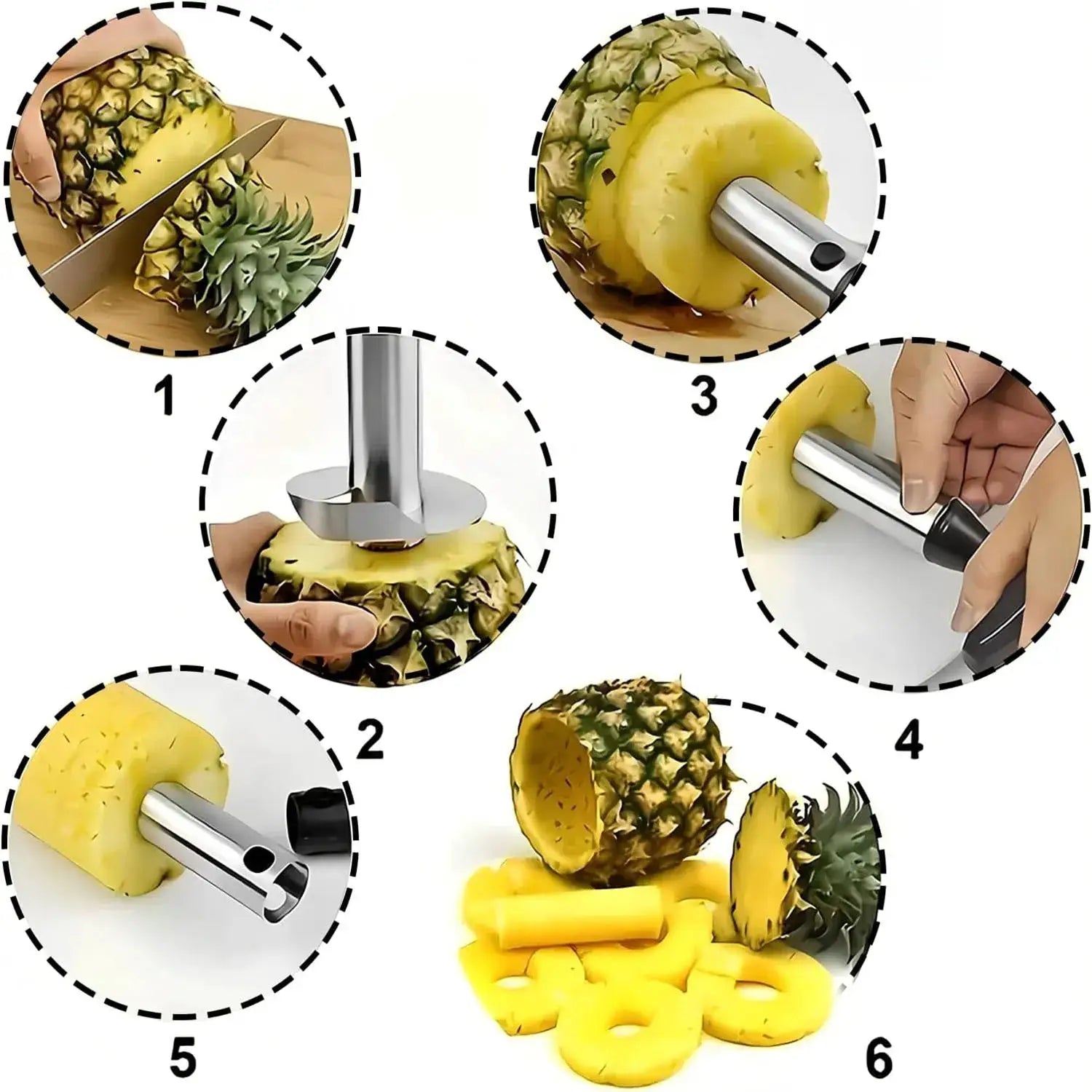 1 Piece Pineapple Slicer And Peeler Stainless Steel Fruit Tool For Kitchen Gadgets