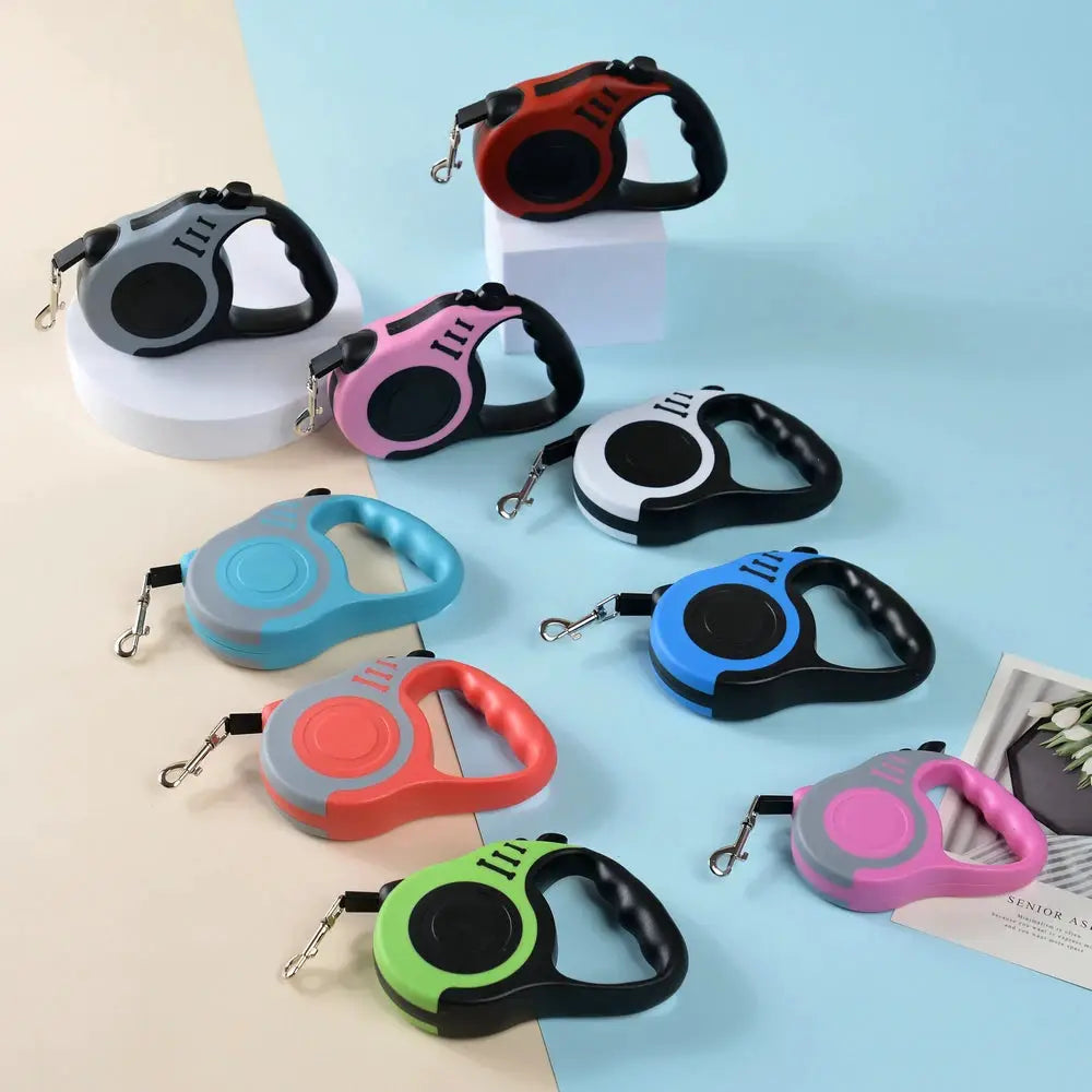 Retractable Dog Leash 3M 5M For Small And Large Dogs Hiking Walking With Quick Release And Durable Traction Rope