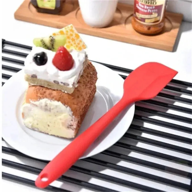 Heat Resistant Integrated Handle Silicone Spoon Spatula Scraper For Baking And Cooking Kitchen Tool