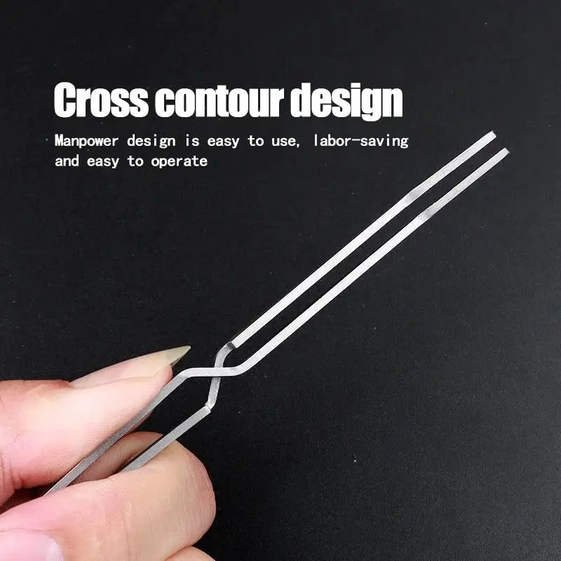 Multifunction Stainless Steel Nail Art Shaping Tweezers Cross Nail Clip Manicure Tools Fashion New Nail Art Tool