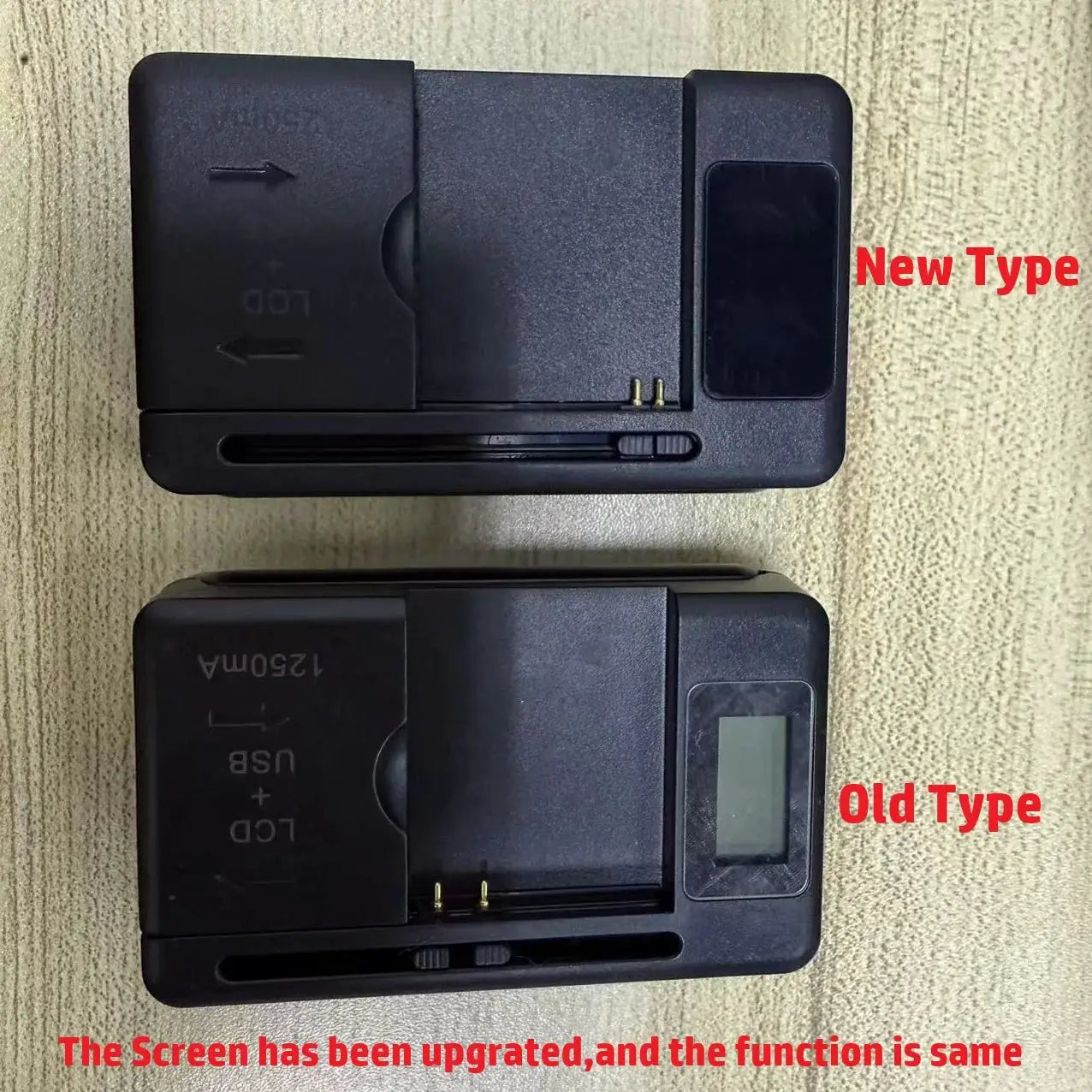 Universal USB Battery Charger With LCD Indicator For Li Ion Cells 32 To 55 Millimeters Width US UK EU Plug