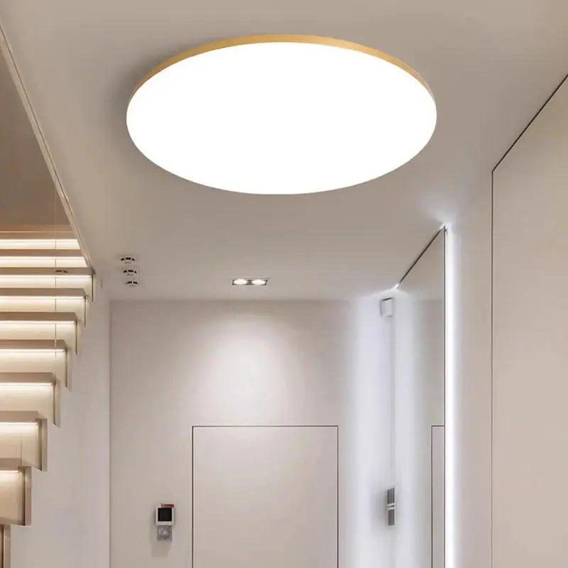 Simples Market LED ceiling lamp, round ultra-thin panel, 110-265V, 20W/30W, ideal for living room or bedroom