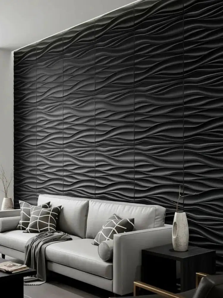 20 Pcs 3D Wall Panels 30x30cm Indoor Wall Decor For Living Room Bedroom Hotel Office Mural Tile Panels