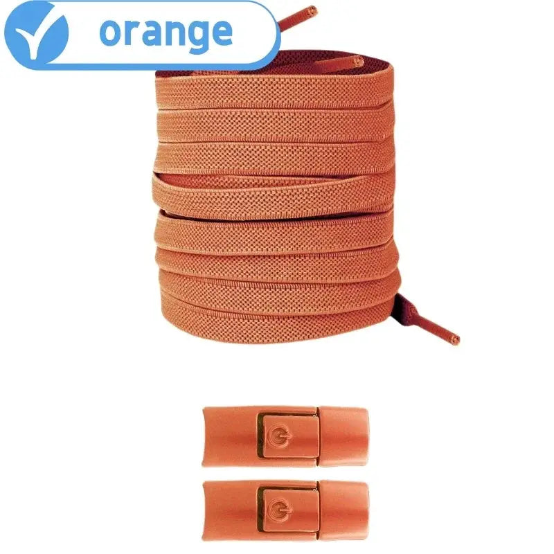 Elastic No Tie Shoelaces Press Lock For Sneakers 8mm Widened Flat Laces For Kids And Adults