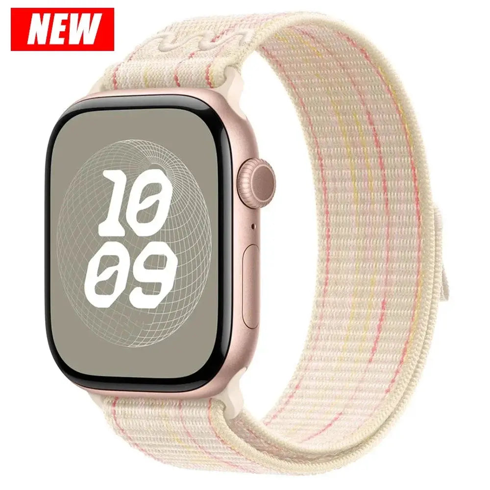 Nylon Loop Strap for Apple Watch Ultra 3 49mm Bracelet iWatch 11 10 9 8 7 6 5 4 se Sport NEW Design 42-46mm 45mm 44mm 41mm Band