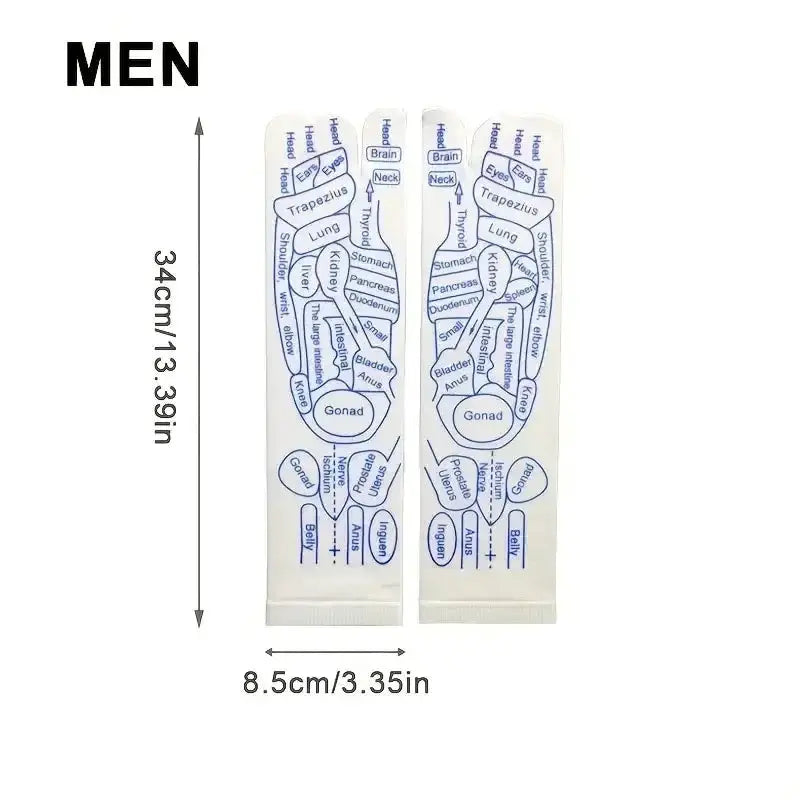Acupressure Reflexology Socks Cotton Polyester Blend For Foot Massage And Physiotherapy Relief To Relieve Tired Feet