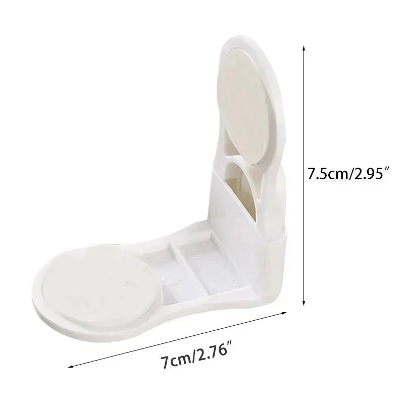 Baby Safety Drawer Cabinet Locks by Simples Market, white plastic anti-pinch latch (7×7.5 cm)