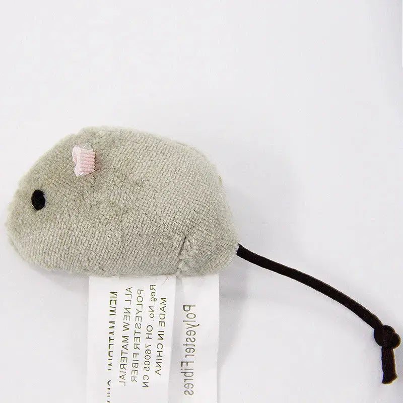 Three Pack Plush Simulation Mouse Cat Toys Bite Resistant and Scratch Resistant Interactive Toy Set for Cats and Kittens