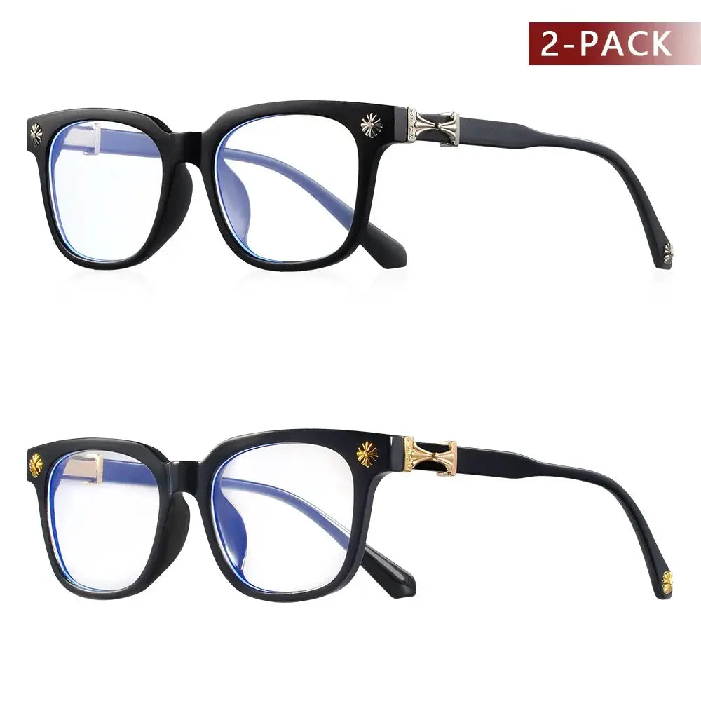 VisionGuard Anti Blue Light Glasses Square Unisex Eyewear For Computer Screen Eye Protection For Men And Women