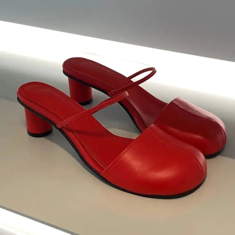 Women's Summer Mules Slippers Slip On Slingback Sandals Cover Toe For Outdoor Street Style And Comfort
