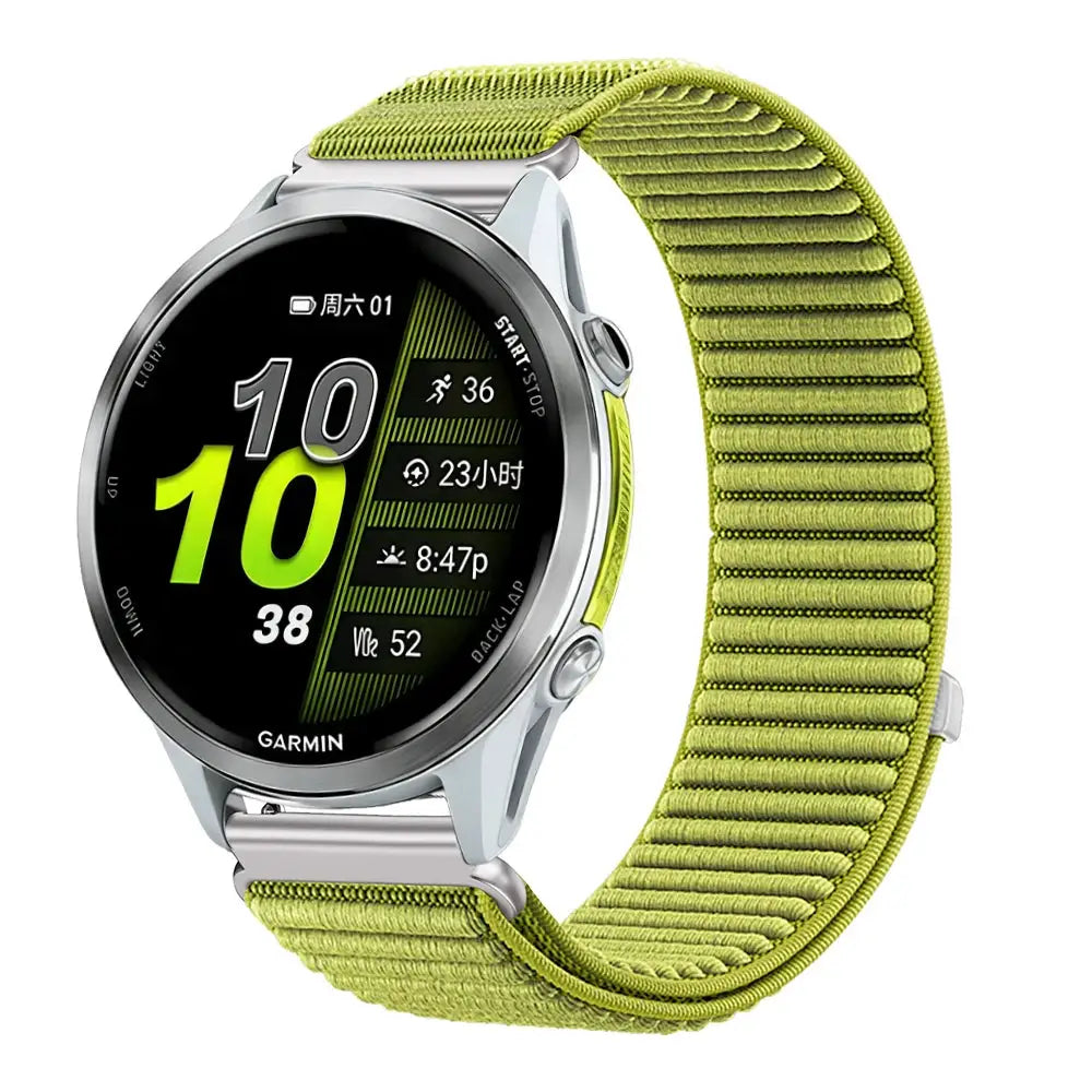 18mm 20mm 22mm Nylon Strap for Garmin Forerunner 970 965 955 570 165 265S/Active 6/5 Breathable Bracelet for Garmin Venu 4/3/3S