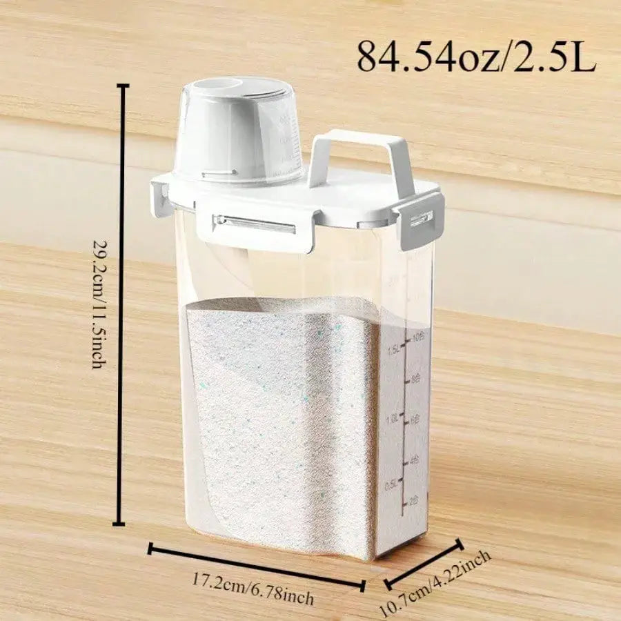FreshLock 2.5L Moisture Proof Sealed Storage Container for Grains Nuts Flour Rice Keeps Food Fresh