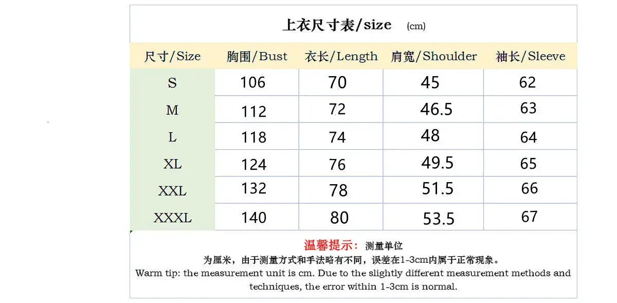 Simples Market men's polo shirt size chart with bust, length, shoulder and sleeve measurements (S–XXXL) in cm.