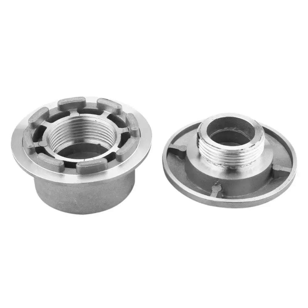 Universal Aluminum Grass Trimmer Head With 4 Lines Nylon Thread For Lawn Mower Silver