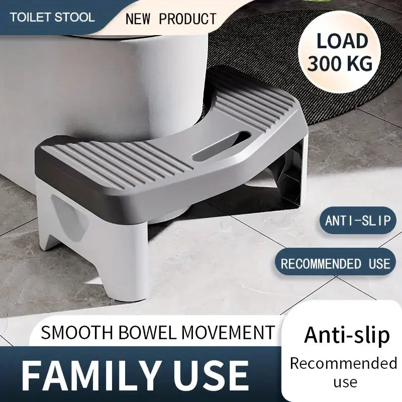 Ergonomic Toilet Stool For Adults Kids And Pregnant Women With Nonslip Surface Squatting Footstool