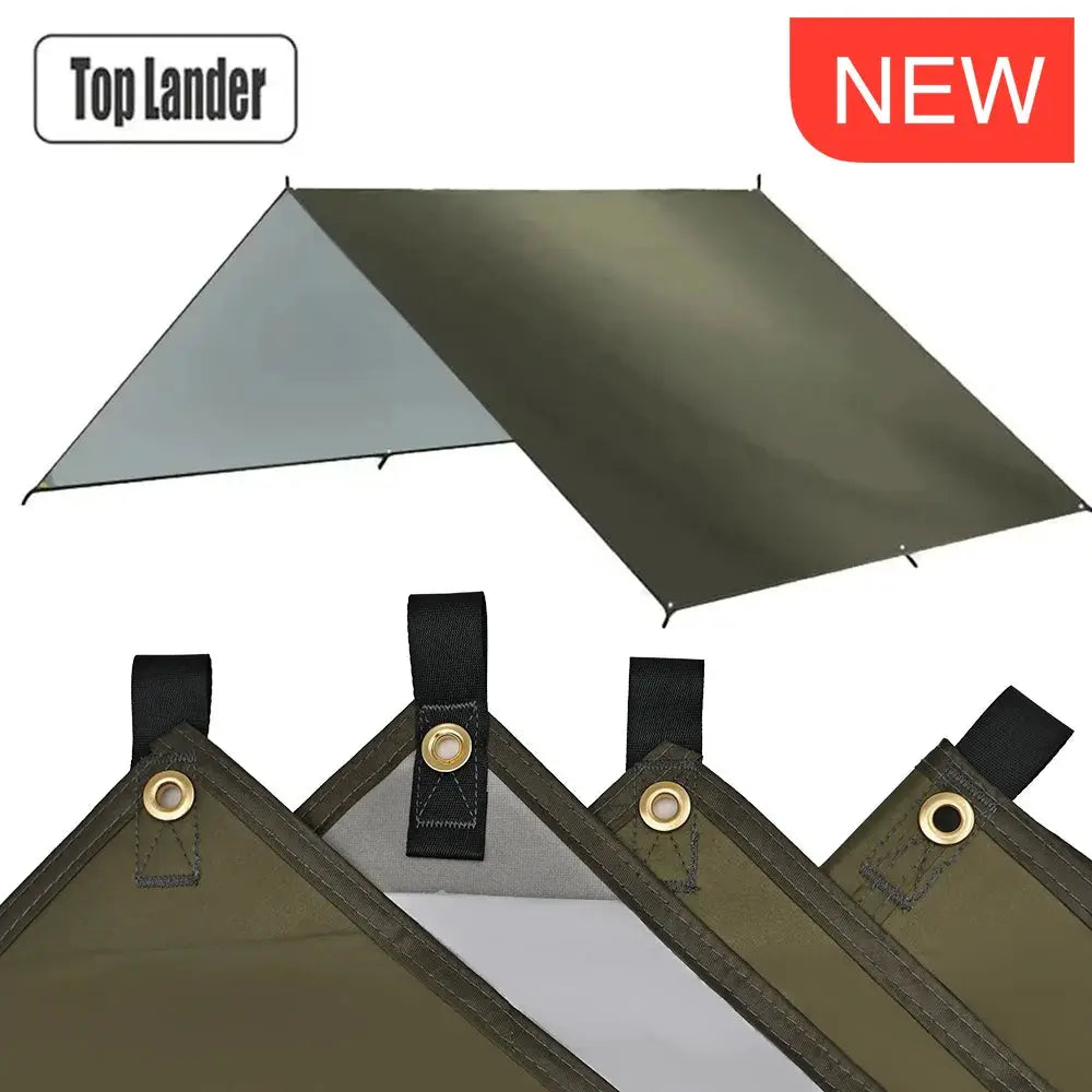 Ultralight Waterproof Tarp Tent 4x4m 5x3m 4x3m 3x3m Camping Awning Sun Shelter Garden Canopy for Outdoor Beach Hiking