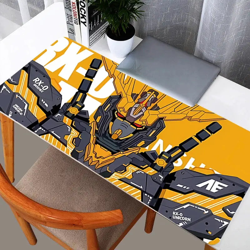 Gundam Anime Desk Mat XXL Keyboard And Mouse Pad For Computer Table Gaming Accessories
