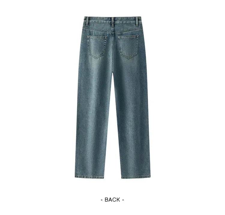 Semir Jeans Women Vintage Wide Leg Trousers Spring 2025 Soft Denim
