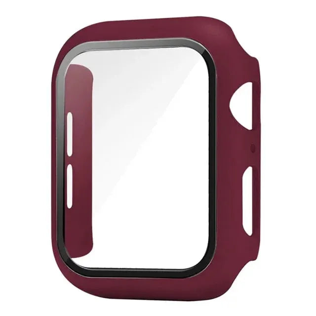 Glass+Cover For Apple Watch case 10 9 8 7 6 SE 5 iWatch Accessorie Screen Protector iWatch series 46mm 44mm 40mm 41 45mm 38 42mm