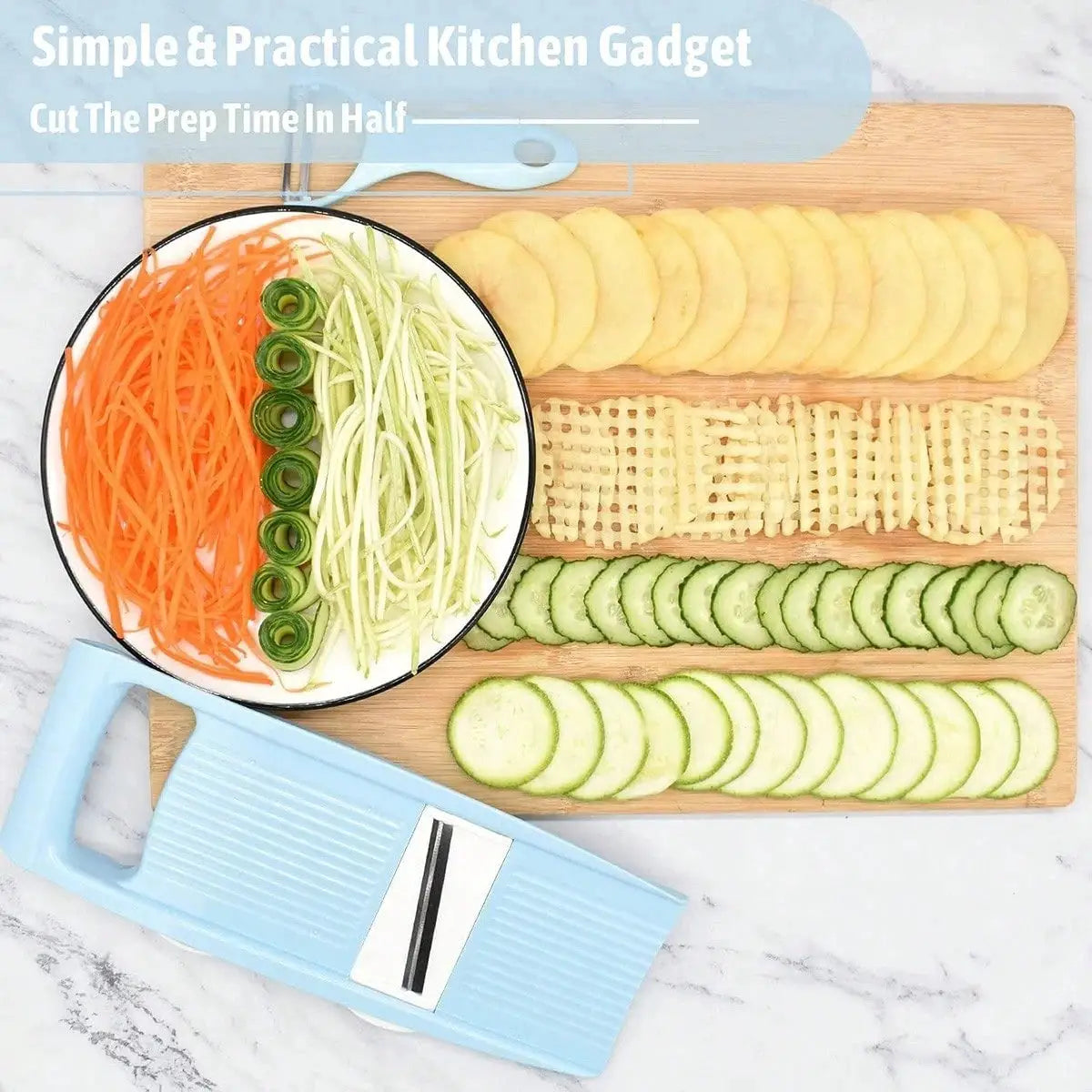 5 In 1 Vegetable Fruit Slicer Multifunctional Manual Food Grater Cutter Potato Chopper Kitchen Veggie Dicer Gadgets