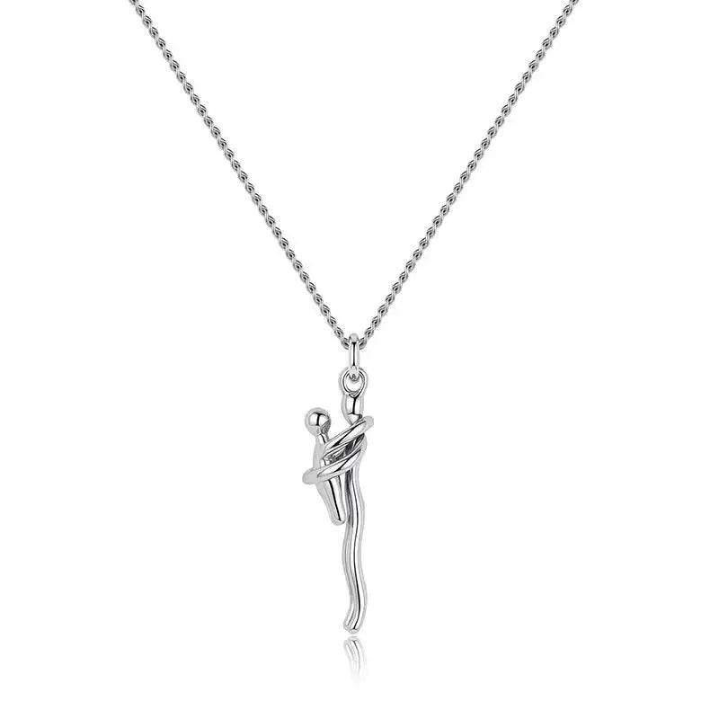 Two Tones Hug Necklace Detachable Mother And Child Pendant DIY Love Jewelry For Family And Special Occasions Gift