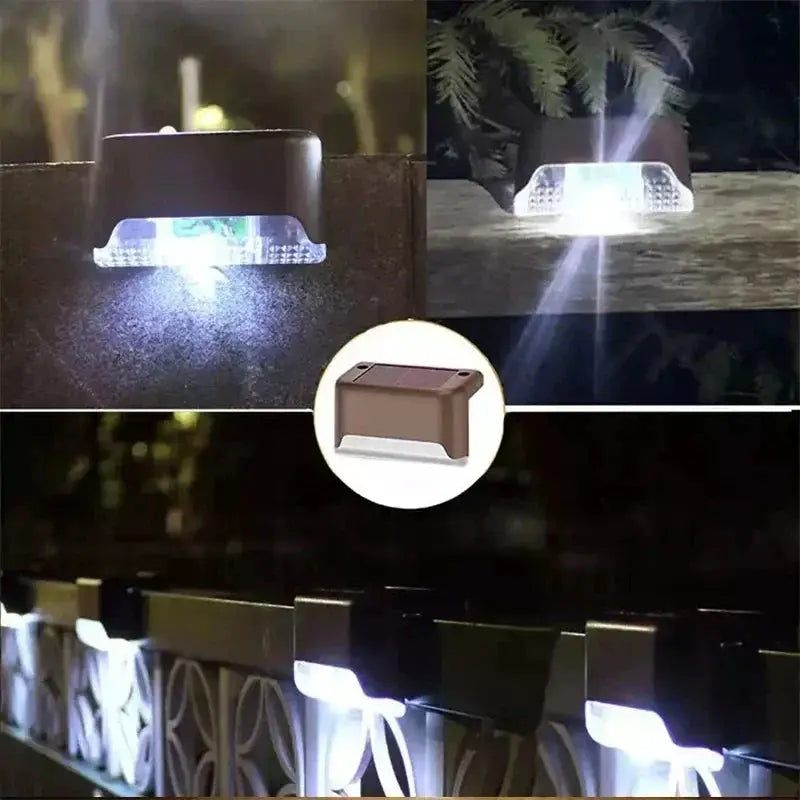 SunGlow Solar LED Outdoor Deck Lights Waterproof Wireless Stair Lamps For Garden Patio 1 4 8 12 Pack