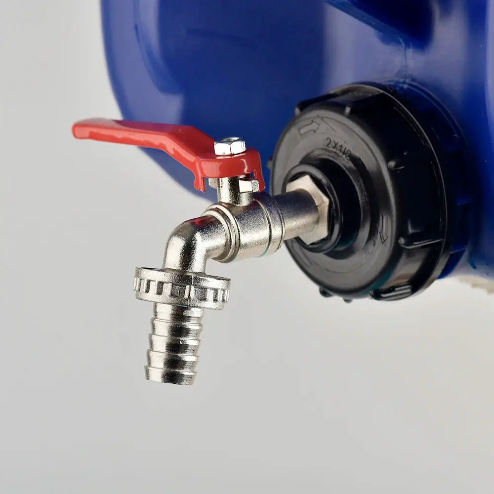 IBC Tank Tap Adapter S60x6 Coarse Thread To 16mm Quick Connect Brass Alloy Replacement Valve Garden Home Fitting Faucet