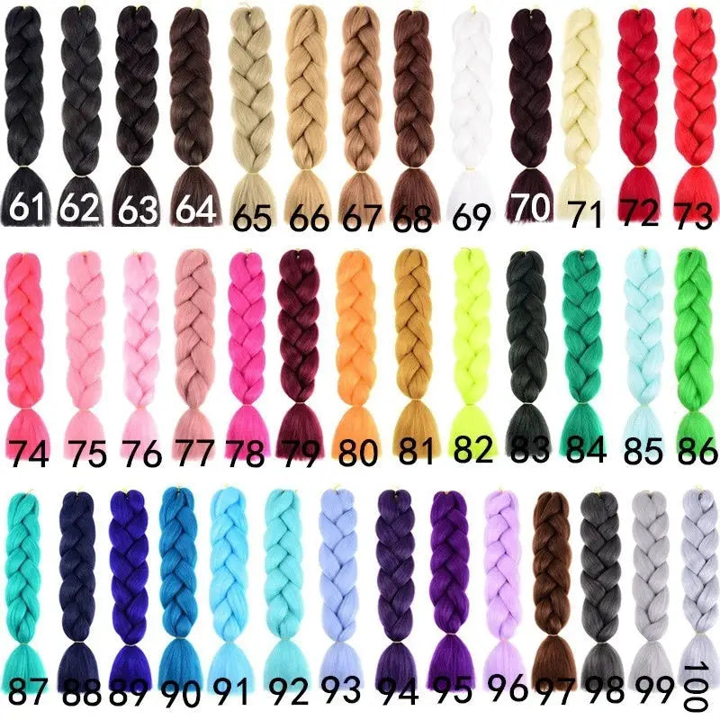 24 Inch Synthetic Long Box Braiding Hair Extensions Yaki Straight Texture For Women Dreadlocks