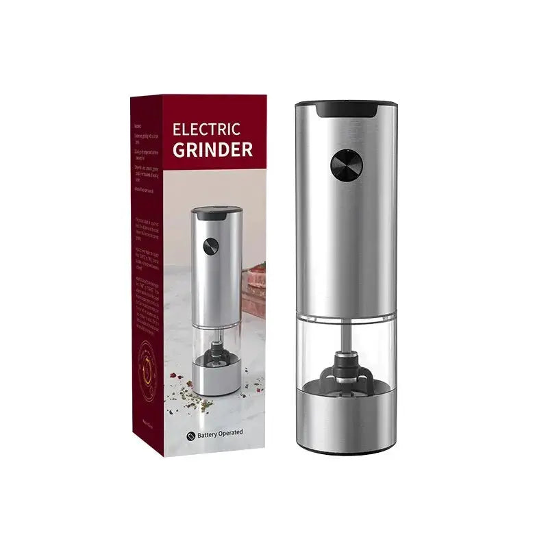 Electric Automatic Pepper And Salt Grinder With LED Light Adjustable Coarseness For Kitchen Use