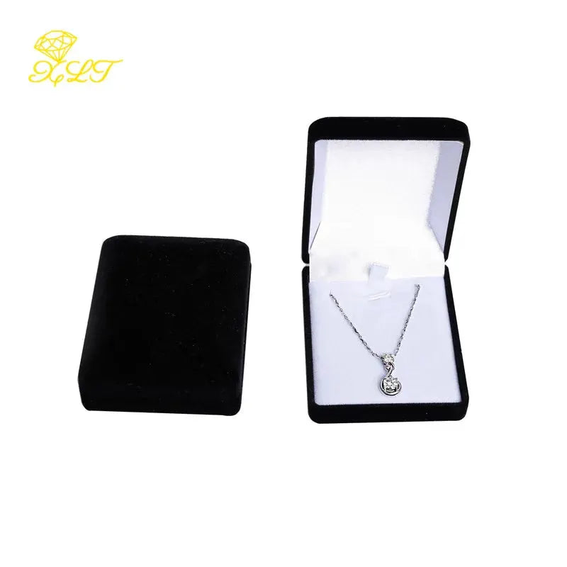 Velvet Jewelry Box For Pendant Display And Necklace Storage Gift Box Carrying Case Ideal For Jewelry Presentation