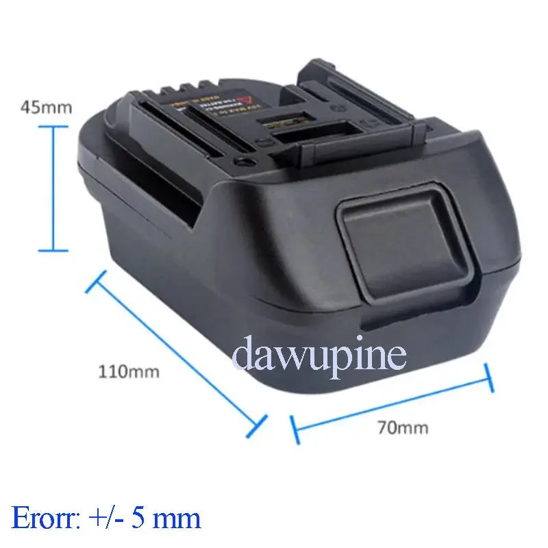 DM18M Converter Adapter For Milwaukee M18 And DeWalt 18V XR 20V MAX 60V FlexVolt USB Power Bank