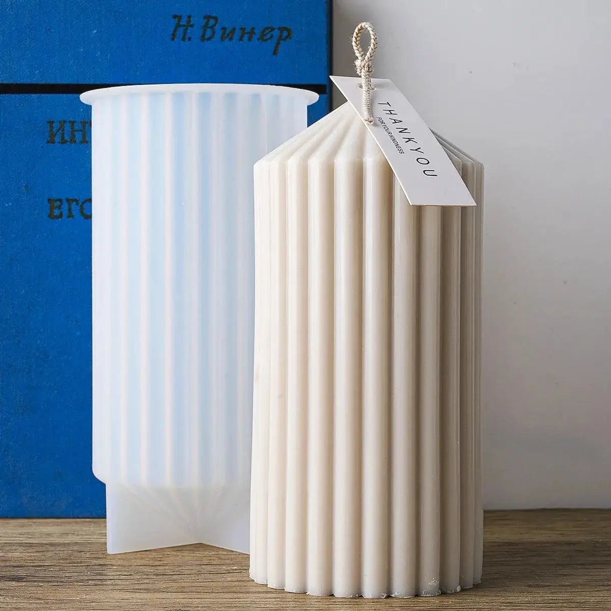 Cylindrical Silicone Candle Mold For DIY Aromatherapy Candles Soap Resin Plaster Crafts 12.1 x 5 x 5 cm - Simples Market