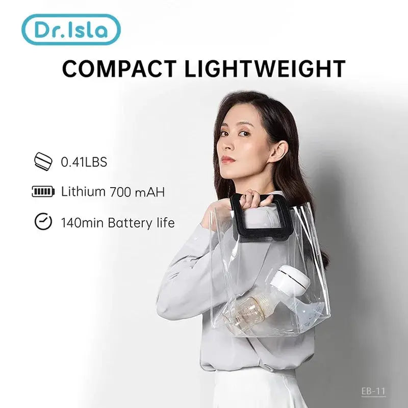 Dr Isla Intelligent Integrated Electric Breast Pump With High Suction Quiet Portable Painless Postpartum Milk Expression