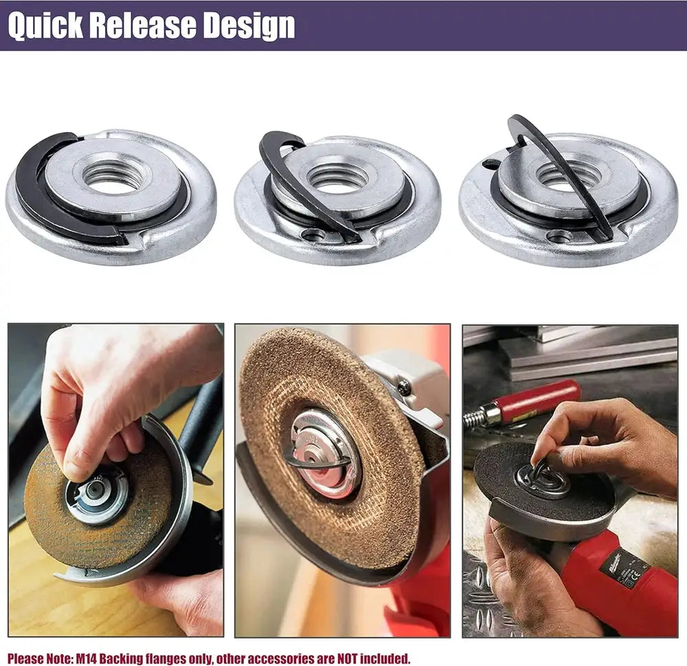 M14 Quick Release Locking Nut For Angle Grinder Flange Nut Replacement Durable Spindle Nut For Fast Disc Changes