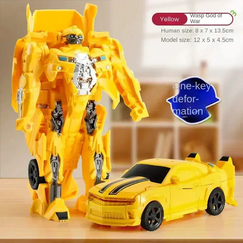 Transformation Car Anime Robot Model One Step Deformation Toy For Kids Action Figure And Puzzle Vehicle
