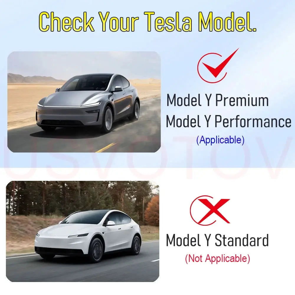 Trunk mats for Tesla Model Y Juniper 2025–2026; rear protector, Premium/Performance applicable; Standard not applicable