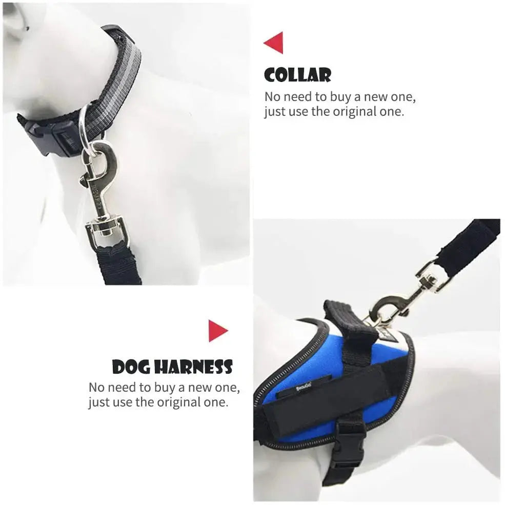Adjustable Pet Car Seat Belt For Cats And Dogs Safe Vehicle Harness Lead Clip Secure Pet Restraint