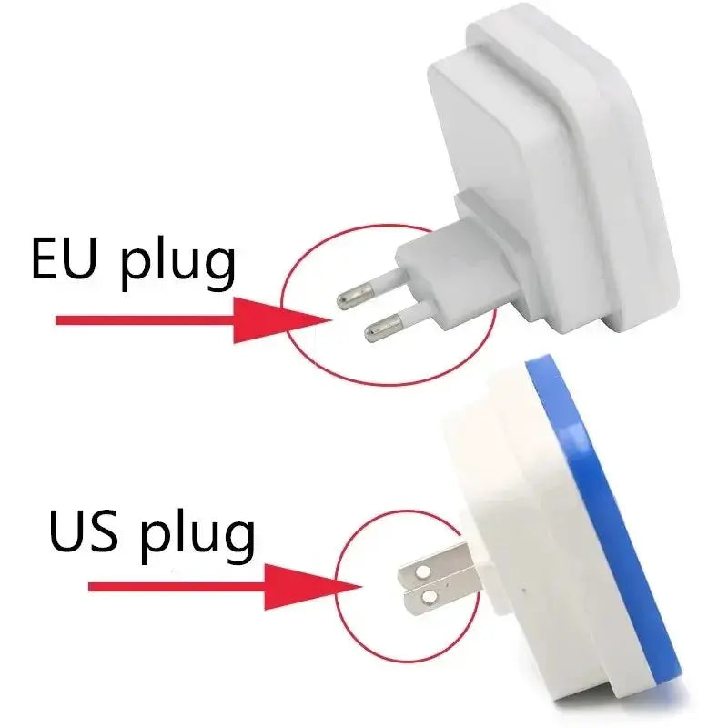 LumaNova Wireless Sensor LED Night Light EU Plug Mini Square Auto On In Darkness Low Power Zero Point Five Watt