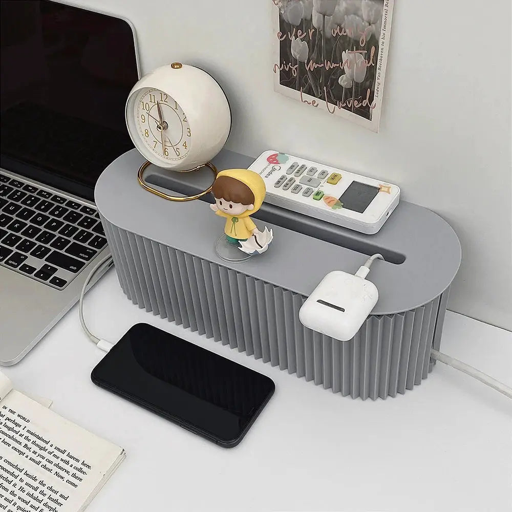 Household Socket Board Organizer Box Multi Functional Cable Management Box For Data Cables And Power Strips