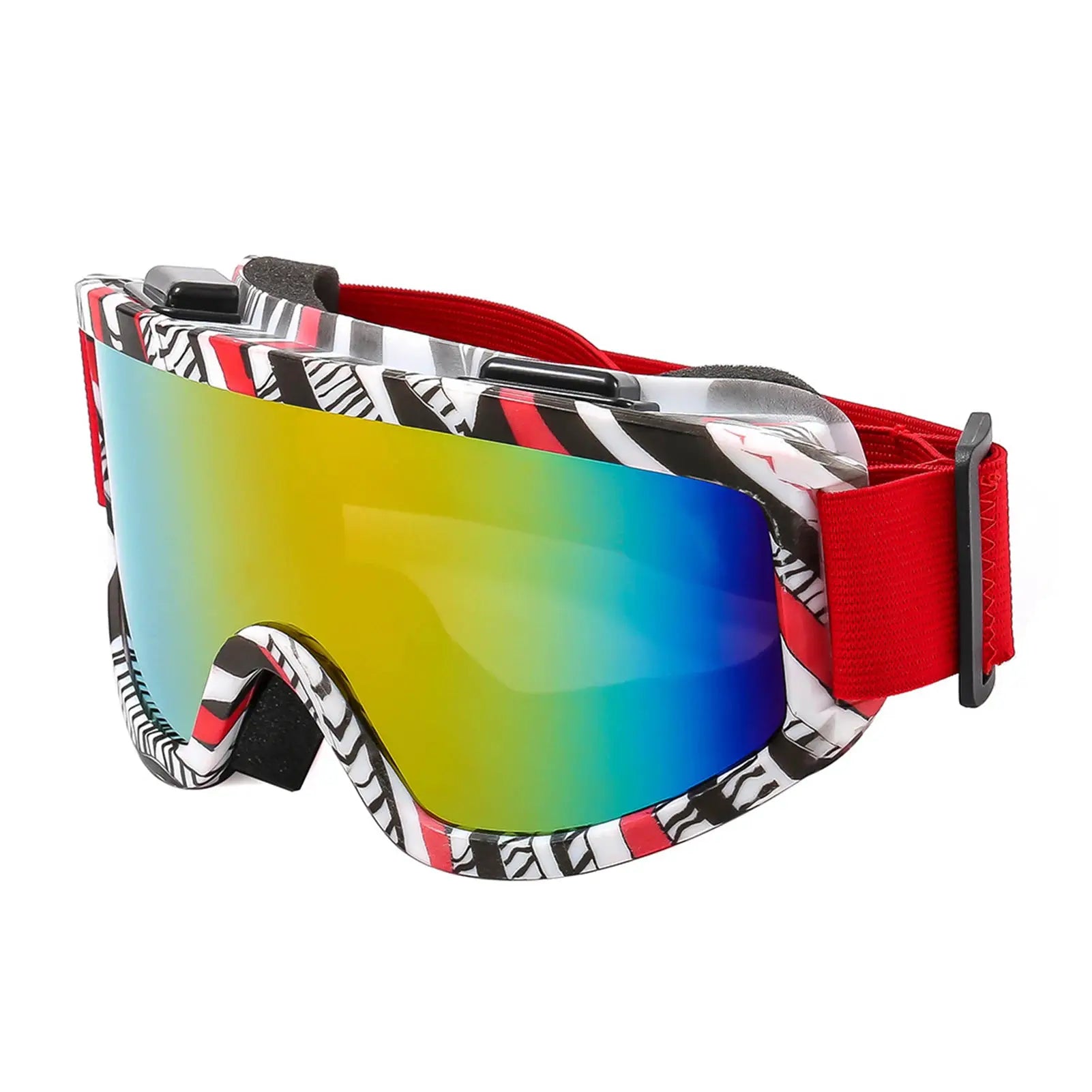 SummitVision Large Frame Ski Goggles Colorful Lens Anti Collision Anti Glare For Snowboarding And Skiing