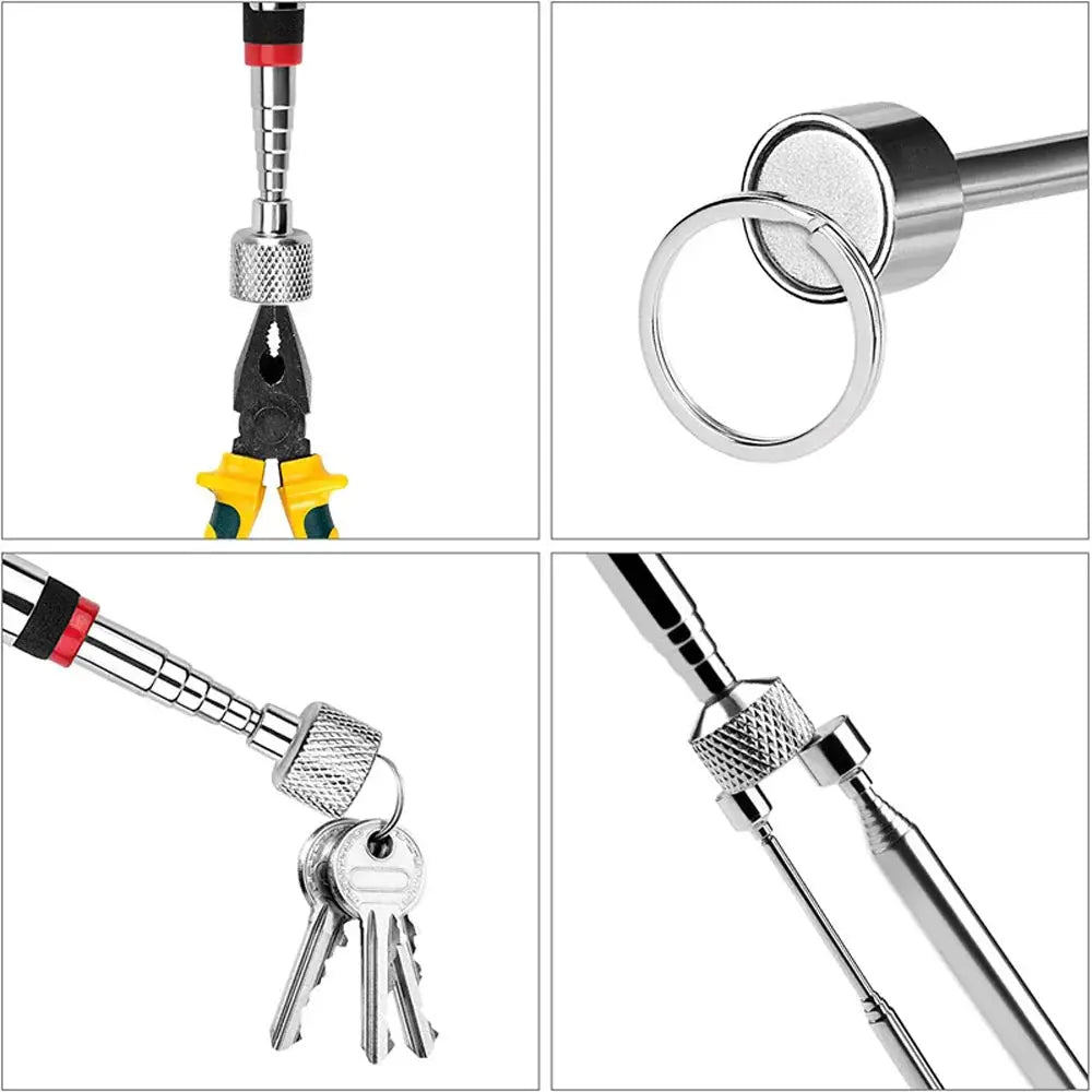 Extendable Magnetic Pickup Tool Telescopic Rod Mini Portable Magnet Pen For Picking Up Screws Nuts Bolts