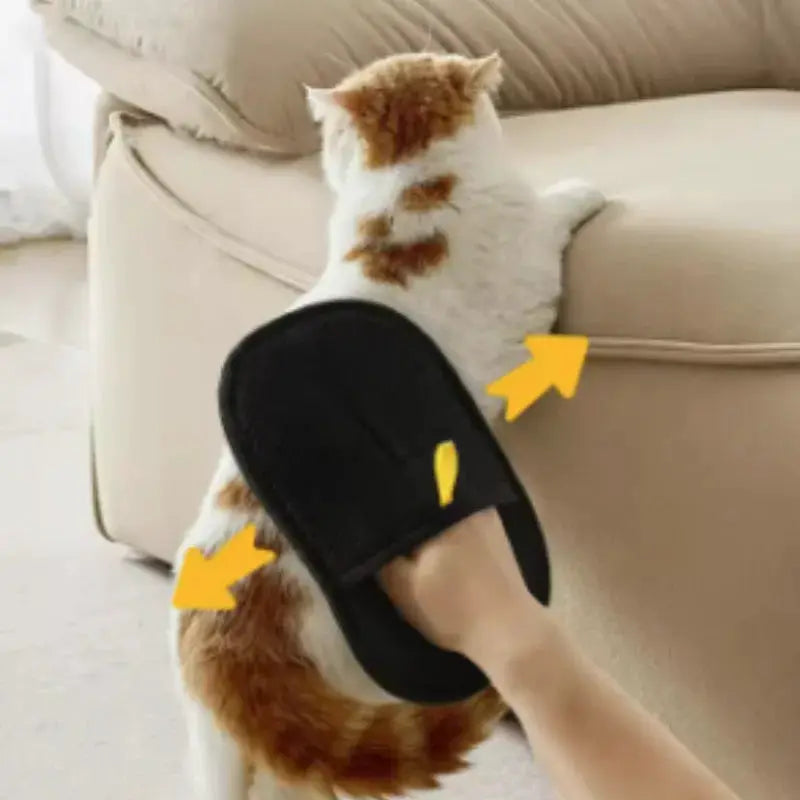 Pet Grooming Gloves For Dogs And Cats Hair Remover Kitten Cleaning Glove For Sofa Furniture Clothes
