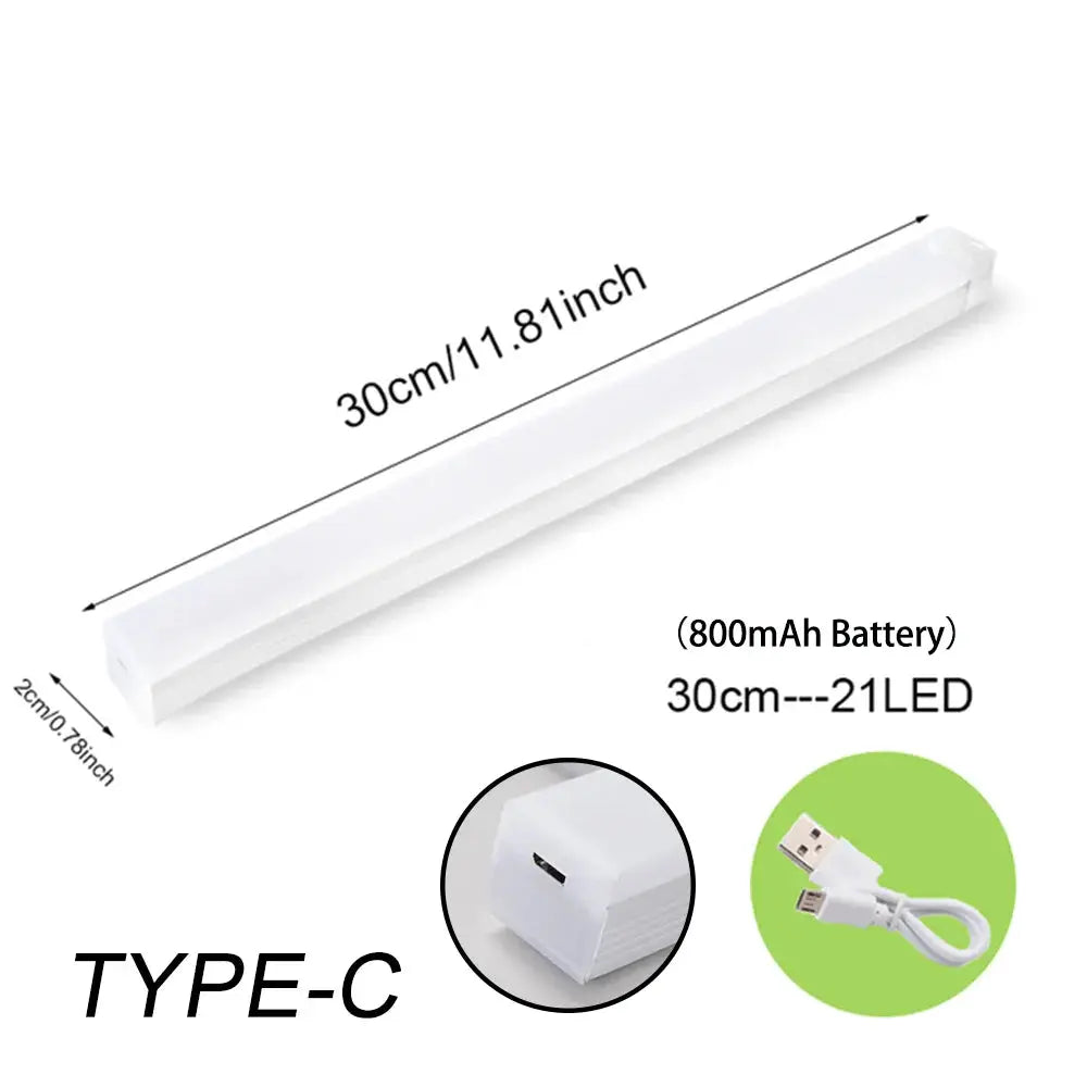 NovaBright Wireless Rechargeable Motion Sensor LED Night Light Type C Charging for Cabinets Wardrobes Staircase Light