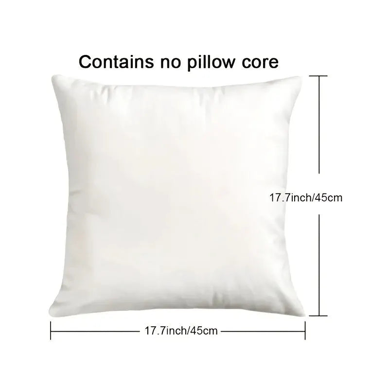 Pillow cover by Simples Market; white square 45x45 cm, contains no pillow core.