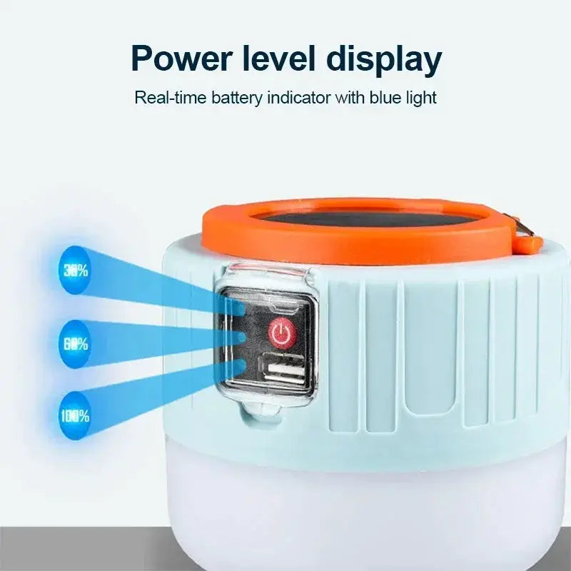 Portable Camping Light Power Bank LED Lantern Waterproof Handheld Outdoor Tent Light Rechargeable Floodlight