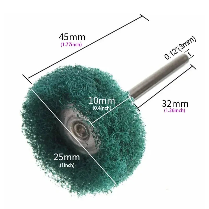 5 To 20 Pcs Mini Drill Abrasive Brush Set Buffing Polishing Wheels For Dremel Rotary Tools Rust Removal Accessories