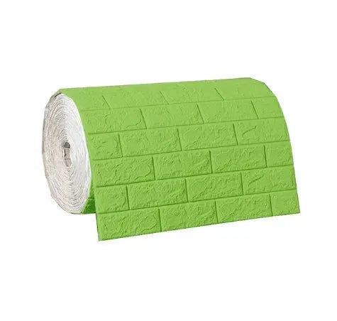 Retro Brick Wall Decor Self Adhesive 3D Brick Pattern Wall Sticker Roll PE Foam Wallpaper For Quick Room Update