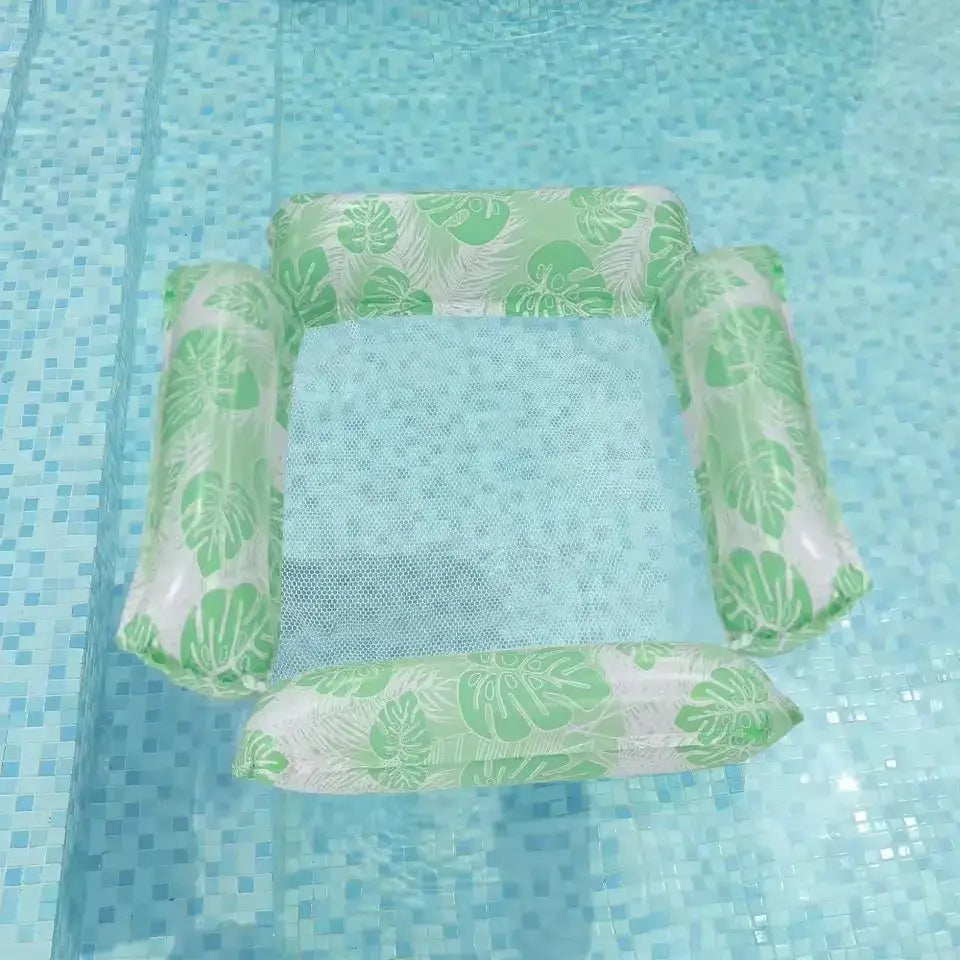New Water Hammock Recliner Inflatable Floating Mattress For Pool Lake Ocean Relaxation And Pool Party Toy Swim Ring