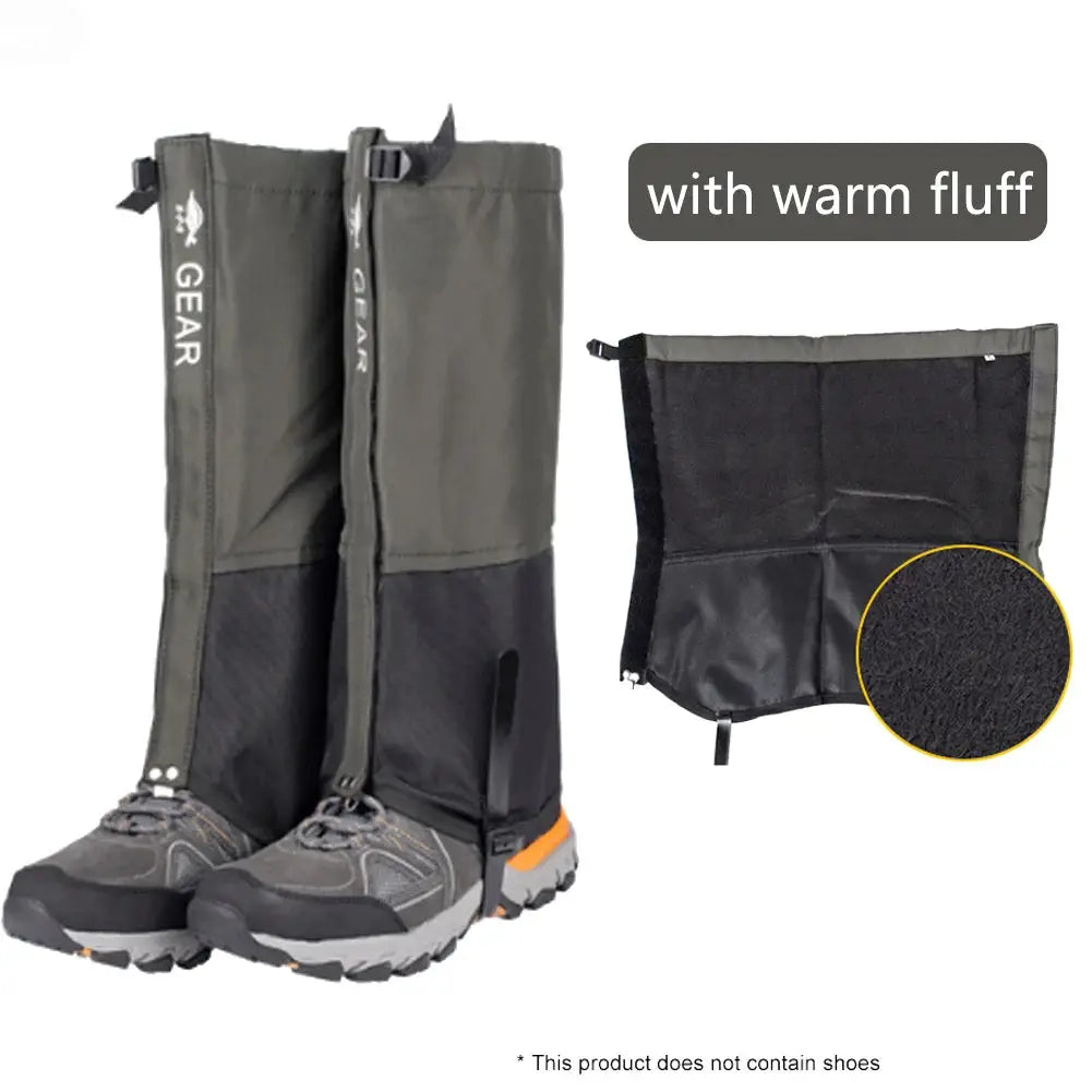 Outdoor Travel Leg Warmers Gaiters Waterproof 620D Nylon For Hiking Hunting Climbing Camping Snow Winter Foot Cover